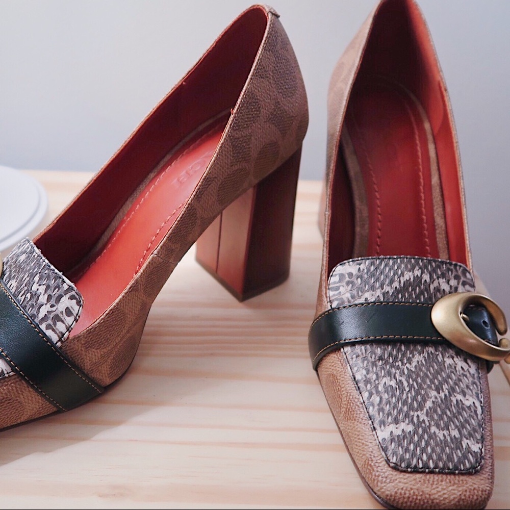 Coach Jade Signature Loafer Pumps